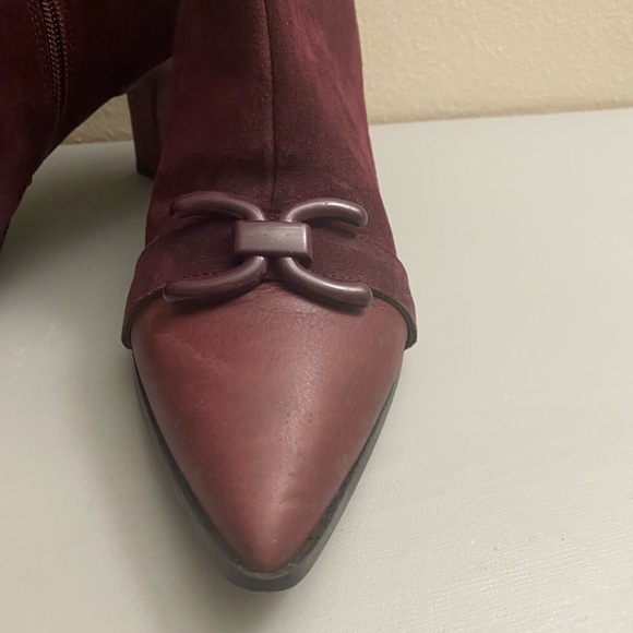 Vanely stylish women’s boots made Spain genuine leather and suede. Size 41 . - Picture 3 of 6